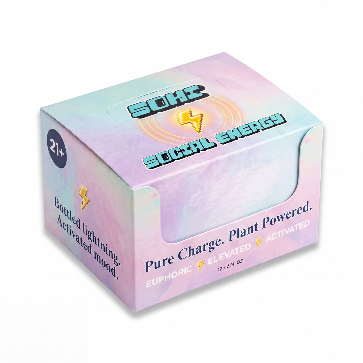 Mango Pineapple Peach | Social Energy Shot | 2 fl oz | Display of 12