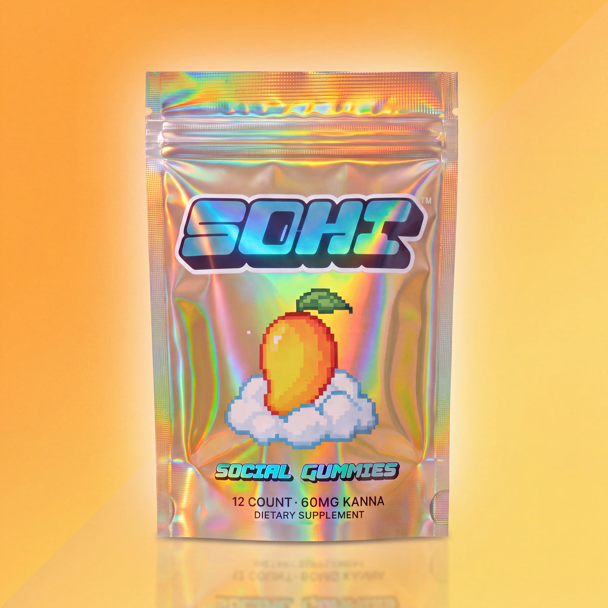 Mango Dream | Social Gummies | 60mg Kanna | Display of 12