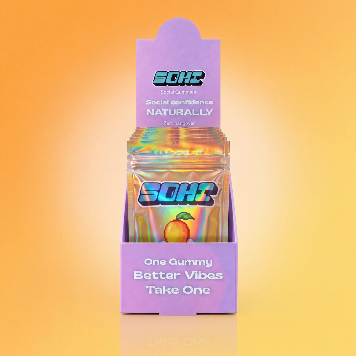 Mango Dream | Social Gummies | 60mg Kanna | Display of 12