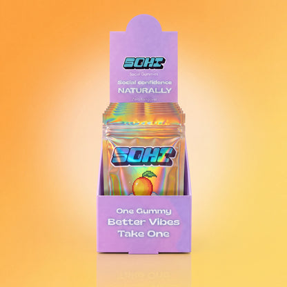 Mango Dream | Social Gummies | 60mg Kanna | Display of 12
