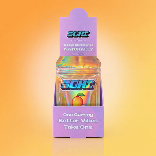 Mango Dream | Social Gummies | 60mg Kanna | Display of 12