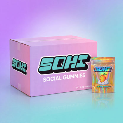 Mango Dream | Social Gummies | 60mg Kanna | Display of 12
