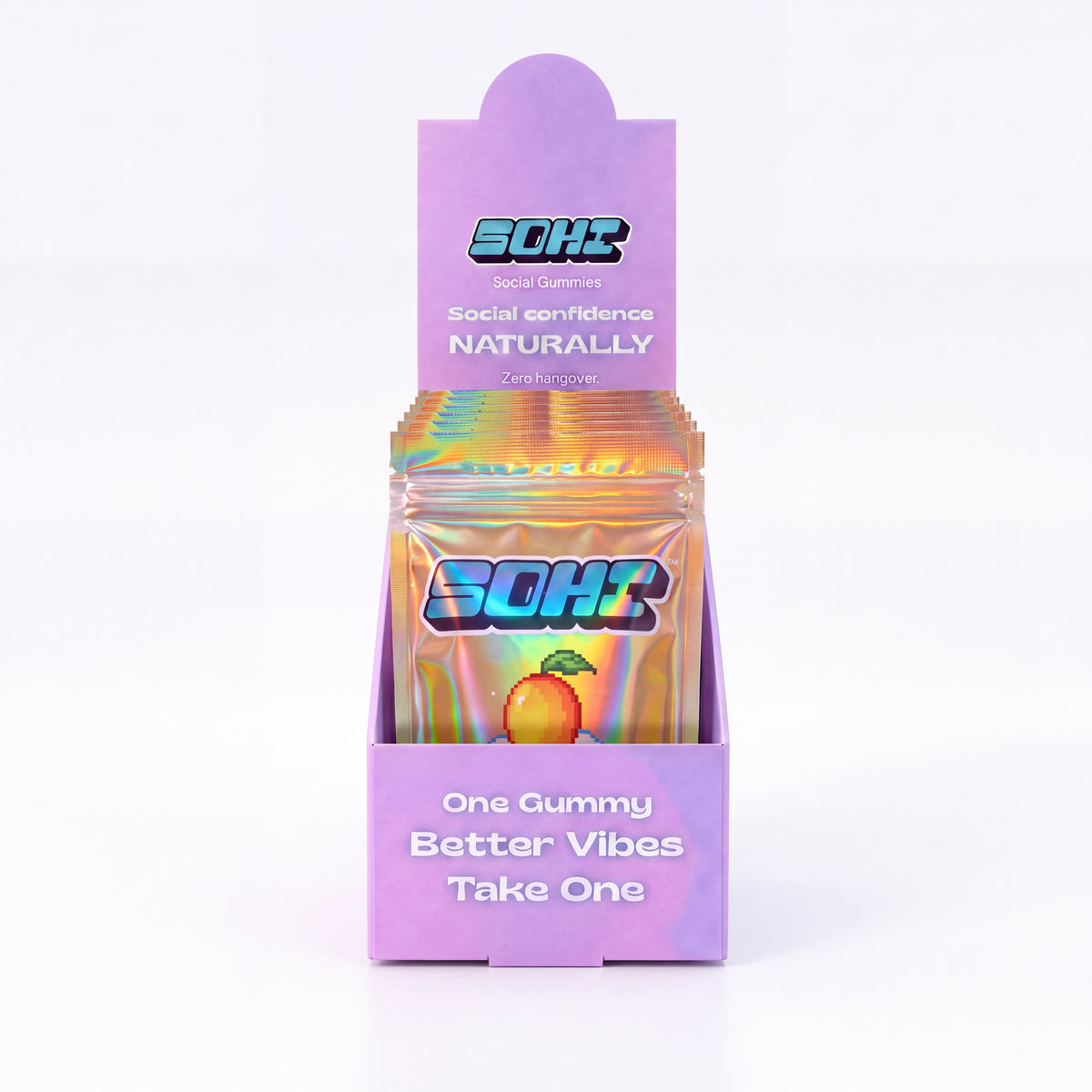 Mango Dream | Social Gummies | 60mg Kanna | Display of 12