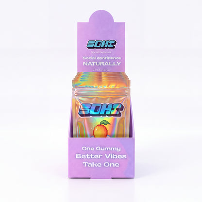 Mango Dream | Social Gummies | 60mg Kanna | Display of 12