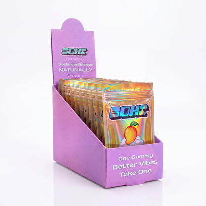 Mango Dream | Social Gummies | 60mg Kanna | Display of 12