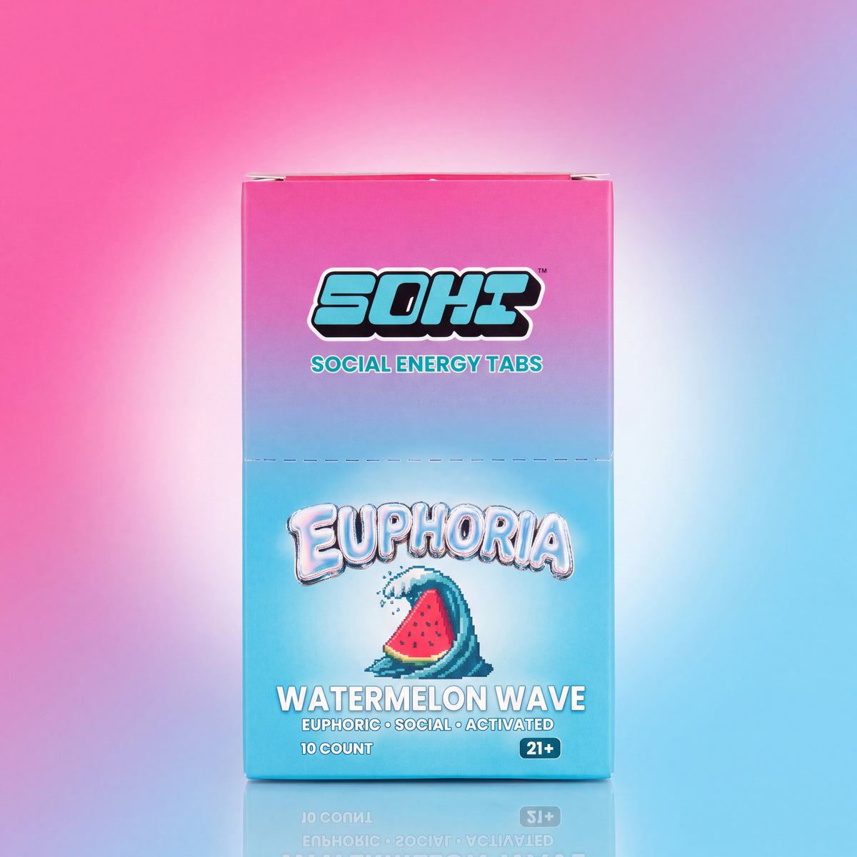 Watermelon Wave | Energy Tabs | 4 ct | Display of 10