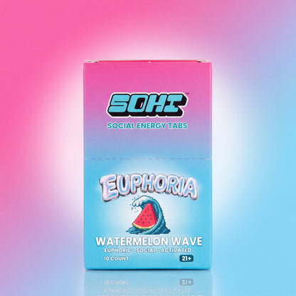 Watermelon Wave | Energy Tabs | 4 ct | Display of 10